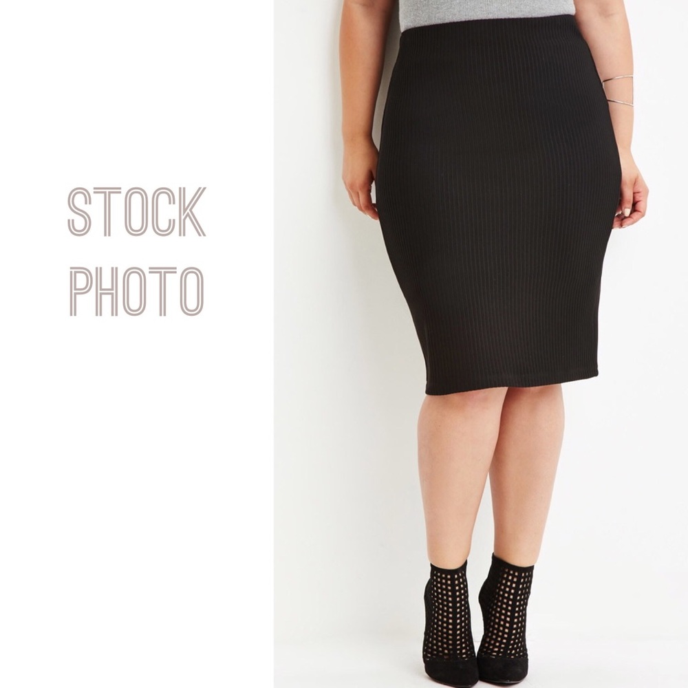 Black plus pencil skirt like new 2x G1